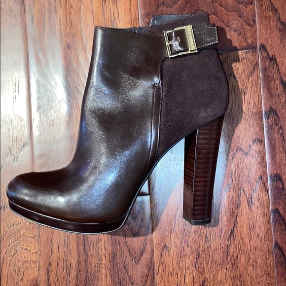 MICHAEL Michael Kors Leather High Heel Boots 71/2 - Picture 3 of 15